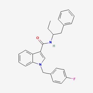 Chemical structure of Ethylphenethyl-FUBICA