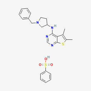 Chemical structure of Fasnall (benzenesulfonate)