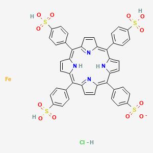 Chemical structure of FeTPPS
