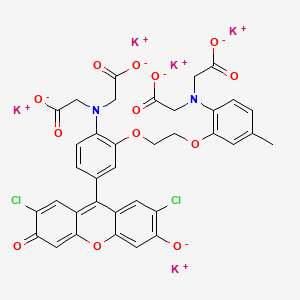 Chemical structure of Fluo-3 (potassium salt)