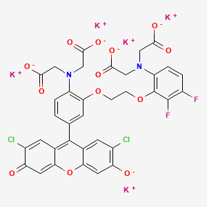 Chemical structure of Fluo-3FF (potassium salt)