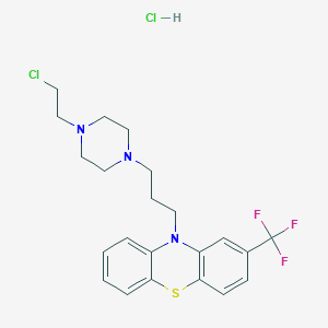 Chemical structure of Fluphenazine-N-2-chloroethane (hydrochloride)