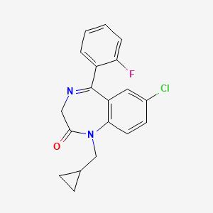 Chemical structure of Flutoprazepam