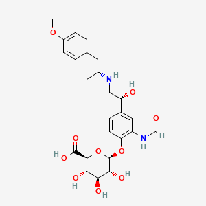 Chemical structure of Formoterol O-β-D-Glucuronide