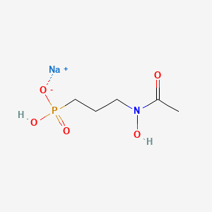 Chemical structure of FR900098 (sodium salt)