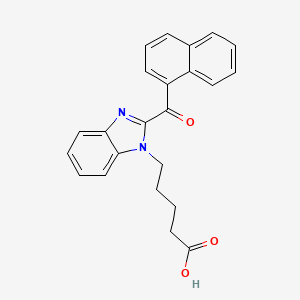 Chemical structure of FUBIMINA N-pentanoic acid metabolite