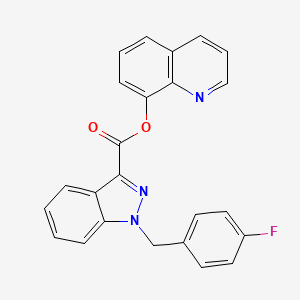 Chemical structure of FUB-NPB-22