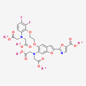 Chemical structure of Fura-FF (potassium salt)