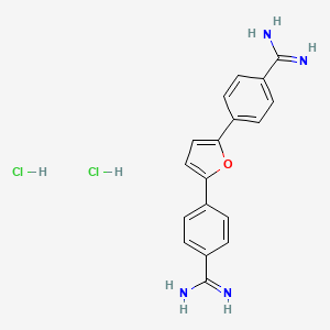 Chemical structure of Furamidine (hydrochloride)