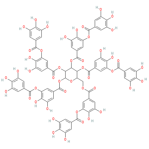 Chemical structure of Gallotannin