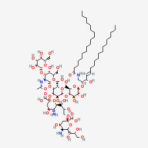 Chemical structure of Ganglioside GD1b Mixture (sodium salt)