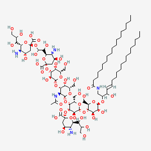 Chemical structure of Ganglioside GT1b Mixture (sodium salt)