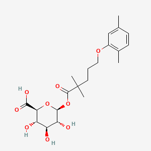 Chemical structure of Gemfibrozil 1-O-β-Glucuronide