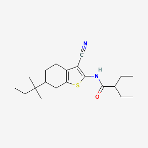 Chemical structure of hGCGR antagonist