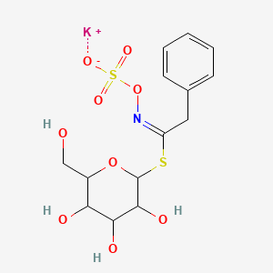 Chemical structure of Glucotropaeolin (potassium)