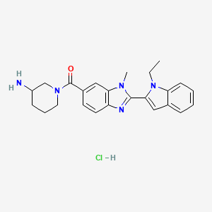 Chemical structure of GSK106 (hydrochloride)
