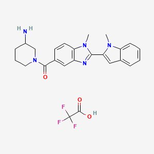 Chemical structure of GSK121 (trifluoroacetate salt)
