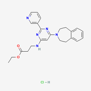 Chemical structure of GSK-J5 (hydrochloride)