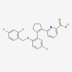 Chemical structure of GW 848687X