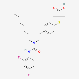Chemical structure of GW 9578