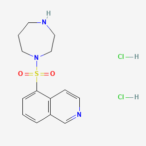 Chemical structure of HA-1077 (hydrochloride)