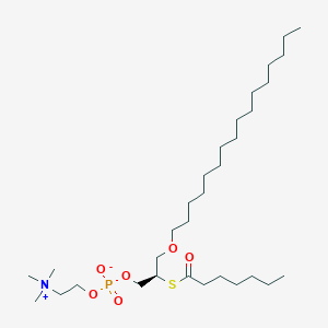Chemical structure of Heptanoyl thio-PC