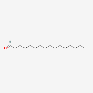 Chemical structure of Hexadecanal