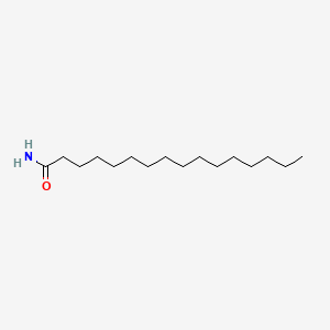 Chemical structure of Hexadecanamide