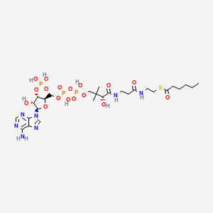 Chemical structure of Hexanoyl Coenzyme A (sodium salt)