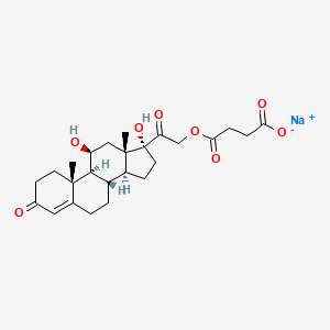 Chemical structure of Hydrocortisone Sodium Succinate