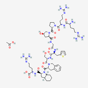 Chemical structure of Icatibant (acetate)