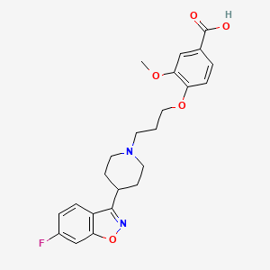 Chemical structure of Iloperidone metabolite P95