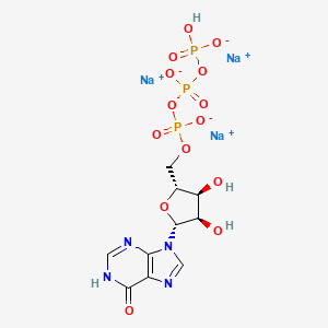 Chemical structure of Inosine 5'-triphosphate (sodium salt)
