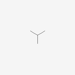 Chemical structure of Isobutane