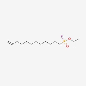 Chemical structure of Isopropyl dodec-11-enylfluorophosphonate