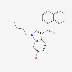 Chemical structure of JWH 018 6-methoxyindole analog