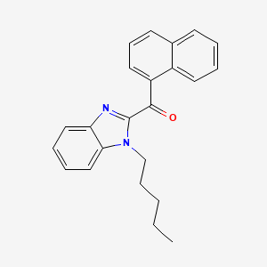 Chemical structure of JWH 018 benzimidazole analog