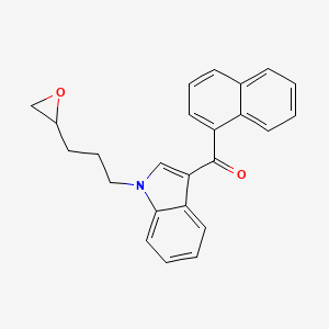 Chemical structure of JWH 018 N-(4,5-epoxypentyl) analog