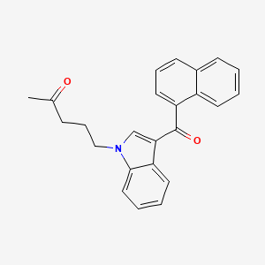 Chemical structure of JWH 018 N-(4-oxo-pentyl) metabolite