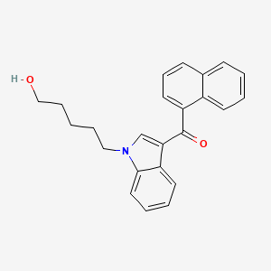 Chemical structure of JWH 018 N-(5-hydroxypentyl) metabolite