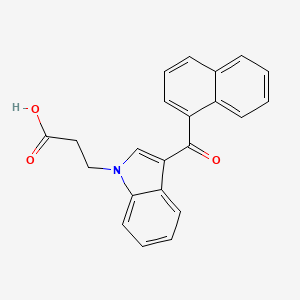 Chemical structure of JWH 018 N-propanoic acid metabolite