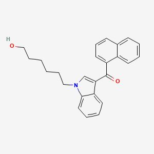 Chemical structure of JWH 019 N-(6-hydroxyhexyl) metabolite
