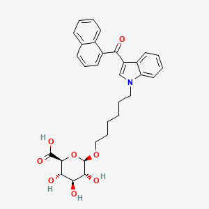 Chemical structure of JWH 019 N-(6-hydroxyhexyl) β-D-Glucuronide