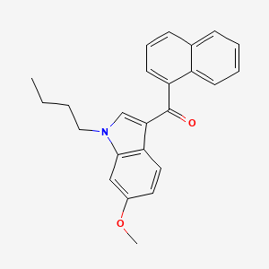 Chemical structure of JWH 073 6-methoxyindole analog