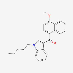 Chemical structure of JWH 081 (exempt preparation)