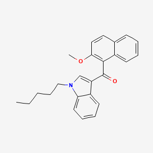 Chemical structure of JWH 081 2-methoxynaphthyl isomer