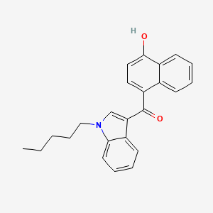 Chemical structure of JWH 081 4-hydroxynaphthyl metabolite