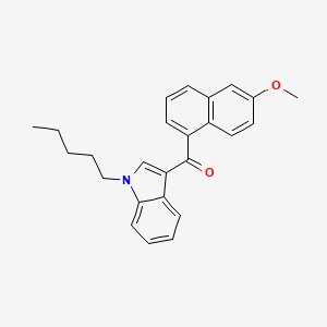 Chemical structure of JWH 081 6-methoxynaphthyl isomer