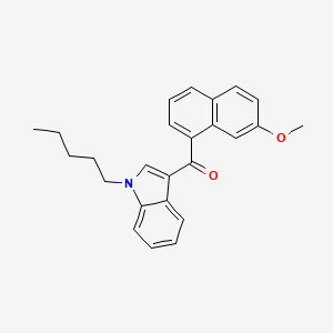 Chemical structure of JWH 081 7-methoxynaphthyl isomer