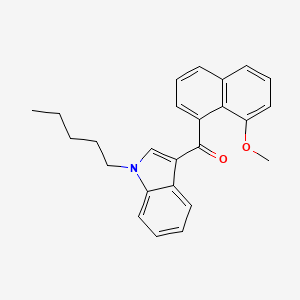 Chemical structure of JWH 081 8-methoxynaphthyl isomer